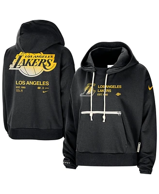 Nike Women's Black Los Angeles Lakers Courtside Standard Issue Performance Pullover Hoodie