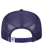 New Era Men's Purple Kansas State Wildcats 9FIFTY Trucker Snapback Hat