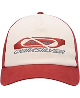 Quiksilver Men's White/Red Take A Hike Snapback Hat