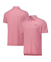 Peter Millar Men's Red Cincinnati Reds Jubilee Stripe Stretch Jersey Polo Shirt