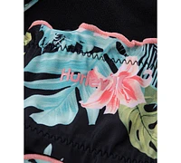 Hurley Big Girls Halter Floral-Print Two-Piece Swimsuit