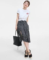 On 34th Womens Cherry Coke Graphic T Shirt Printed Slip Midi Skirt Cassiee Espadrille Flats Extra Large Woven Tote Exclusively At Macys