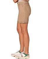 Democracy Petite "Ab"solution Mid Rise Cuffed Shorts