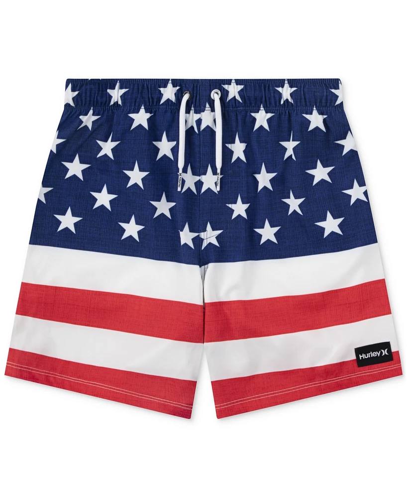 Hurley Big Boys Americana Pull-On Swim Shorts
