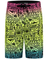 Hurley Big Boys Squiggle-Print Board Shorts