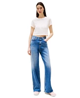 Tommy Jeans Women's Cropped Cotton Crewneck T-Shirt