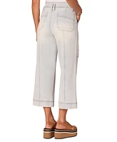 Democracy Women's AbSolution Skyrise Cropped Wide-Leg Utility Jeans