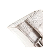 Pre-Owned Balenciaga Xs Hourglass Top Handle Bag Embossed Leather