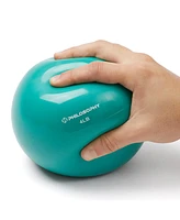 Philosophy Gym Toning Ball, 4 Lb, Teal - Soft Weighted Mini Medicine Ball