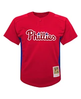Mitchell & Ness Preschool Roy Halladay Red Philadelphia Phillies Cooperstown Collection Mesh Batting Practice Jersey