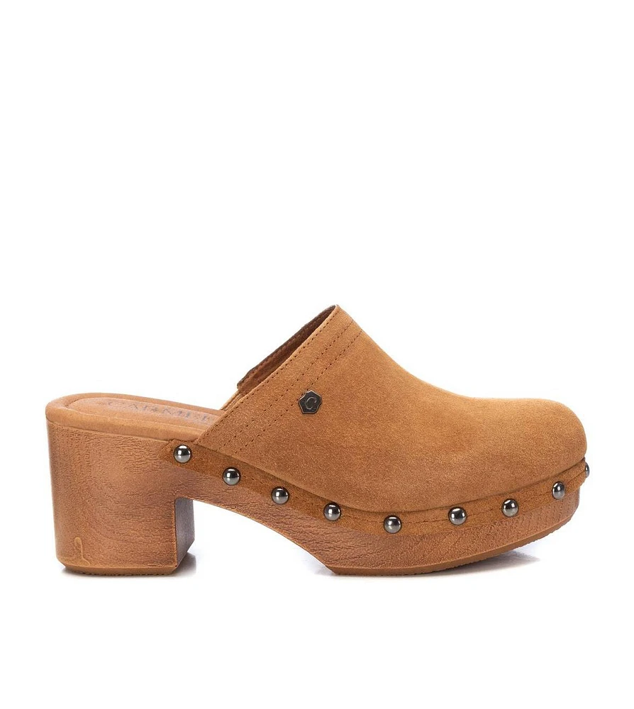 Carmela Leather Collection Women's Heeled Clogs