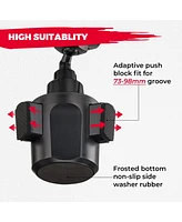 Kemimoto Car Cup Holder Phone Mount 360° Adjustable Cell Phone Holder Compatible with Car, Golf Cart, Truck, Atv