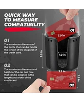 Kemimoto Rubber and Plastic 18-40 Inch Universal Vehicle Cup Holder Adapter for Hydro Flask 32/40oz, Yeti 24/30/36oz, Stanley, and Other Bottles