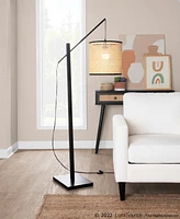 LumiSource Arturo 60" Wood and Metal Floor Lamp