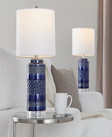 LumiSource Casa 21" Ceramic Table Lamp, Set of 2
