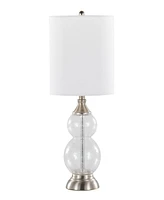 LumiSource Belle 20" Glass Accent Lamp, Set of 2