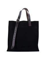 Pre-Owned Hermes Etriviere Shopping Tote Toile and Leather