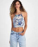Guess Women's Gaelle Printed Sleeveless Crop Top
