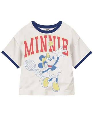 Disney Big Girls Minnie Short Sleeve Tennis T-Shirt