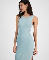 Guess Women's Brandulia Sleeveless Midi Ribbed Dress