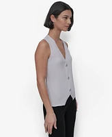Dkny Women's Sleeveless Rib-Knit Vest Top