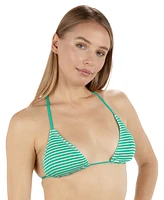 Hurley Juniors' Crimped Striped Bikini Top