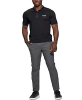 Guess Men's Jaiss Slim-Fit Short Sleeve Quarter-Zip Polo Shirt
