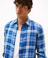 Tommy Hilfiger Men's Check Linen Shirt