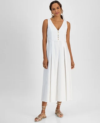 I.n.c. International Concepts Petite Sleeveless Button-Front Dress, Exclusively at Macy's
