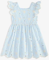 Rare Editions Toddler and Little Girls Enlarged Flora Eyelet Dress