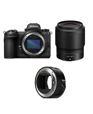 Nikon Z 6II Mirrorless Camera, Bundle with Nikon Nikkor Z 50mm f/1.8 S Lens, Nikon Ftz Ii Mount Adapter