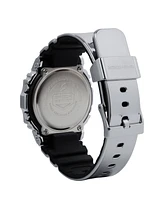 G-Shock Men's Silver-Tone Silicone Watch