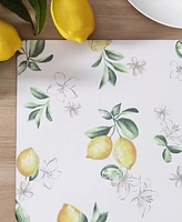 Laura Ashley Lemon Floral Cork Placemats Set of 4, 16" x 12"