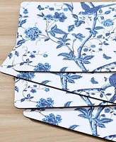 Laura Ashley Summer Palace Cork Placemats Set of 4, 16" x 12"