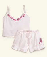Macy's Flower Show Women's Embroidered Cami 2-Pc. Sleep Set, Exclusively at