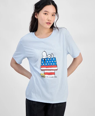 Disney Juniors' Snoopy Fireworks Graphic T-Shirt