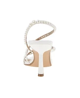 BCBGeneration Women's Imani Cultivated Pearl Strappy Dress Sandals