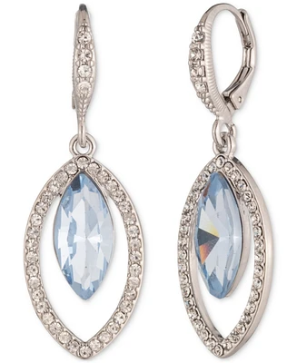 Givenchy Pave & Marquise Crystal Open Drop Earrings
