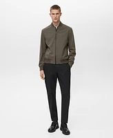 Mango Men's Coolmax Technology Waterproof Bomber Jacket