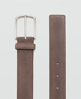 Mango Men's Suede Leather Belt