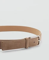 Mango Men's Suede Leather Belt