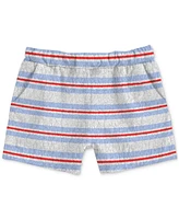 Disney Baby Boys 2-Pc. Mickey Mouse Stripe Hoodie & Shorts Set