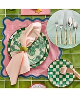 Mackenzie-Childs Emerald English Garden Dinner Plate