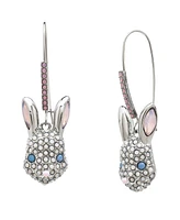 Betsey Johnson Faux Stone Spring Bunny Dangle Earrings