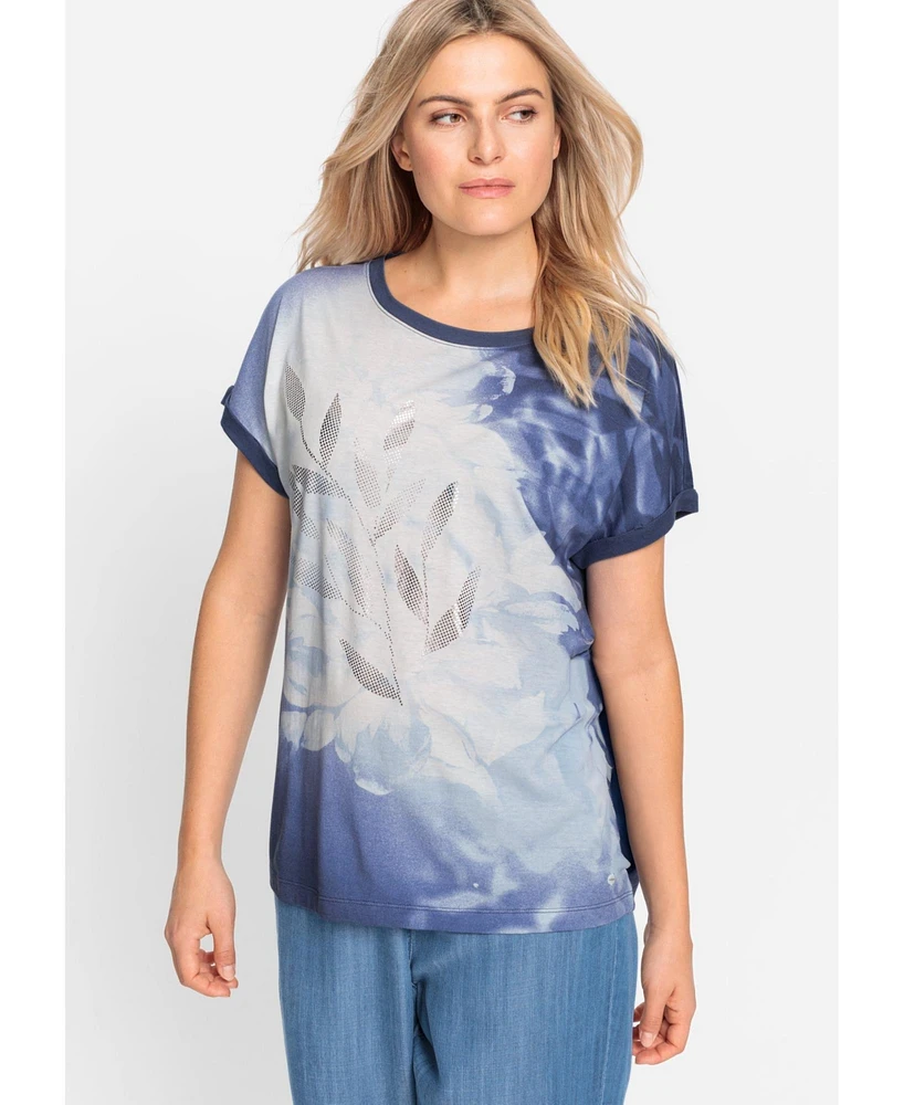 Olsen Women's Foil Print T-Shirt