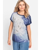 Olsen Women's Foil Print T-Shirt