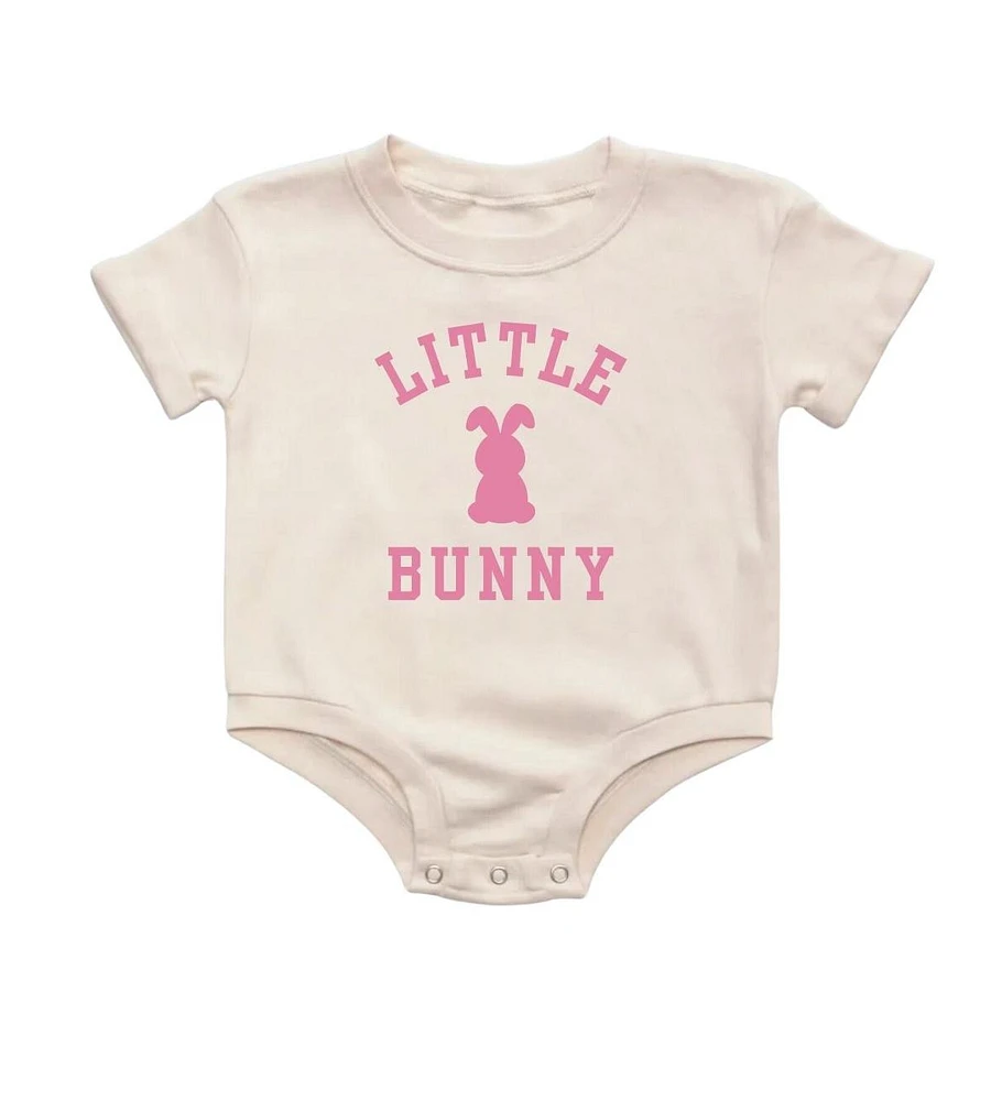 Sweet Wink Baby Girls Bunny Rose Easter Short Sleeve Romper