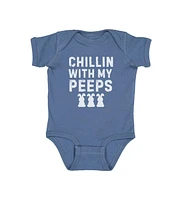 Sweet Wink Baby Boys Chillin With My Peeps Easter Short Sleeve Bodysuit