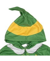 Elf Little Boys Fleece Zip Up Cosplay Pajama Coverall