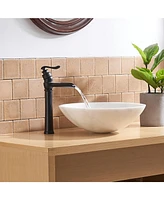 Waterfall Single Hole Single-Handle Vessel Bathroom Faucet